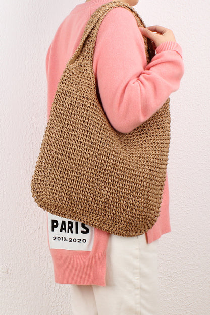 Leisure One Shoulder Straw Woven Bag