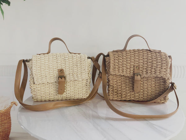 New Women's Summer Straw Woven Bag Shoulder Bag Paper Rope Bag